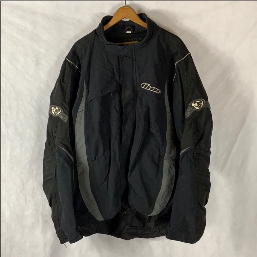 Thor Ride 2 Black Moto Jacket size M Black